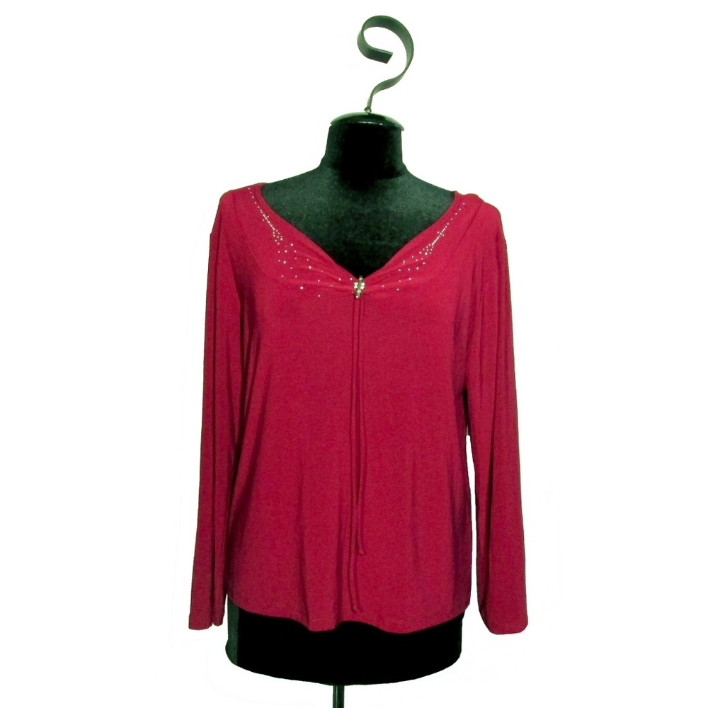 Standard Wine Stretch Top With Crystals Plus 1X